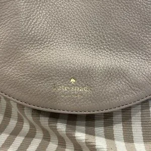 kate spade | Bags | Kate Spade White And Beige Striped Back  display picture 2